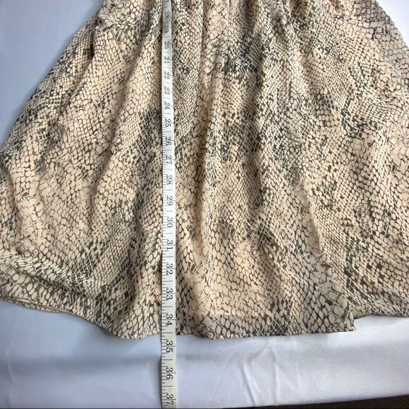 NWT Coast Women's Snake Print Floaty Strappy Fit & Flare Dress Blush Pink Size 4 - Picture 11 of 12